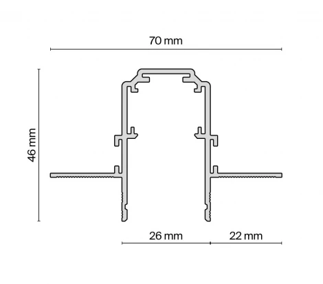 Шинопровод магнитный Maytoni Busbar trunkings Exility TRX034-422.12W 2м встраиваемый под ГКЛ 12,5мм, белый (48V)
