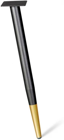 Стол SHT-TU14/120/80 ЛДСП белый шагрень/чёрный муар/золото от фабрики Sheffilton