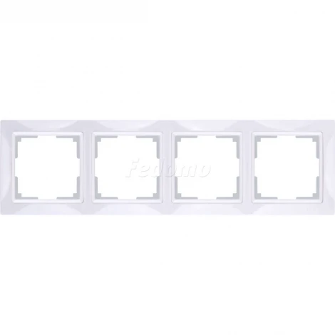 Рамка на 4 поста Werkel Snabb Basic, белый