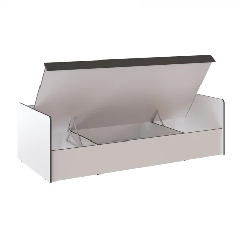 Кровать ТЭКС с подъёмным механизмом Асцелла 90х200, Белый, Графит серый