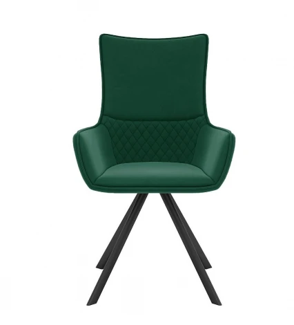 Стул DikLine 289 поворотный K13 изумруд, ножки черные арт.00-00079500