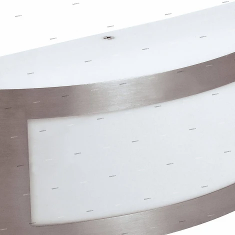 Светильник настенный уличный Horoz Mango, 1 плафон, никель с белым