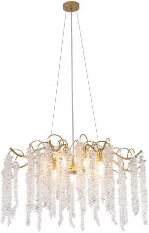 Подвесная люстра Favourite Liana 4134-9P (220V, хрусталь, на тросе)