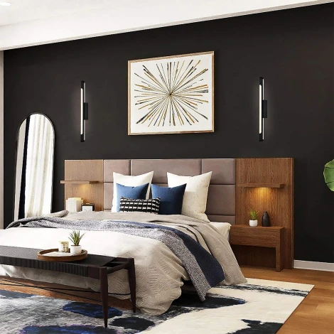 Настенный светодиодный светильник Escada Projection 10288/1LED 15Вт, металл/акрил, черный (220V)