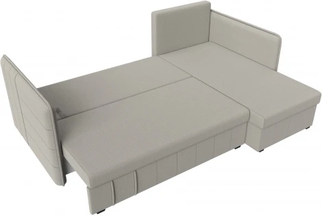 Диван угловой Слим правый угол (Бежевый/Рогожка) Лига Диванов арт.121147