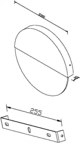 Настенный светильник Maytoni Jupiter MOD320WL-L13MR3K1 (LED, 220V, круглые)