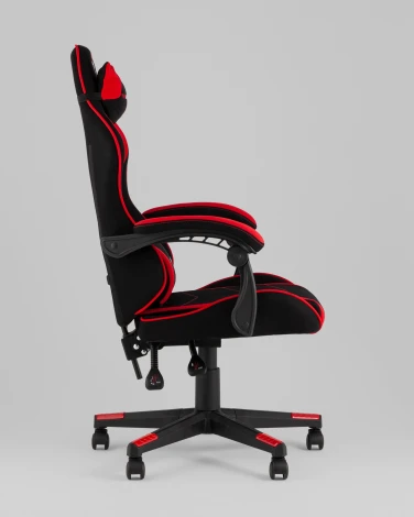 Кресло спортивное TopChairs Shadow ткань черно-красный арт.УТ000039460