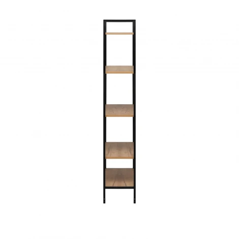 Стеллаж Leset Стилвуд 25 широкий, 5 полок 4687207095464 Металл, Черный