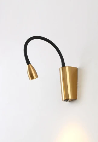 Спот на гибкой ножке с выключателем Crystal Lux MOVI B AP3W LED BS