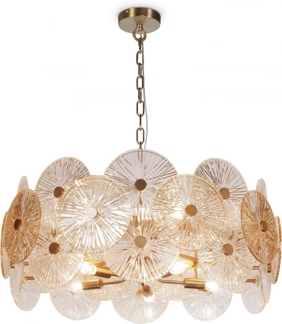 Подвесная люстра Maytoni Aster MOD007PL-10G (220V, на цепи, круглые)