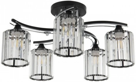 Потолочная люстра на штанге Arte Milano AMALFI-327103 327103/5 BK+CR (220V)