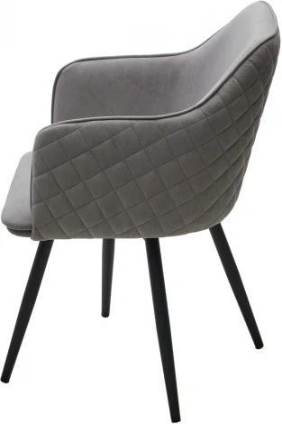 Стул M-City FORT 360 град. поворот. B22 Серый, велюр / черный каркас,