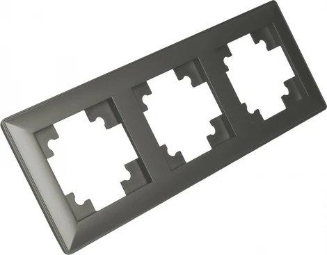 Рамка на 3 поста (графит) Stekker Катрин 39809