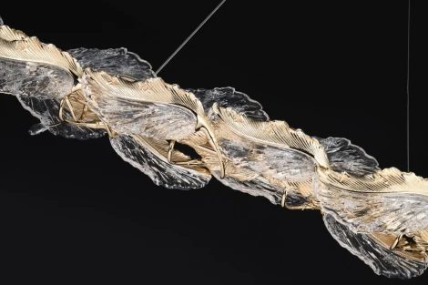 Подвесная люстра светодиодная Fluorite Felicity FL1182-9PO