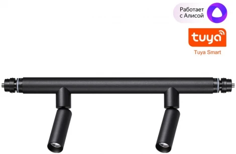 Светильник диммир. со сменой цв. температуры Novotech Glat 359373 IP20 LED 10W 48V 3000-6000К G KONST (регулировка яркости, управление смартфоном, умный дом - Smart Life, круглые)