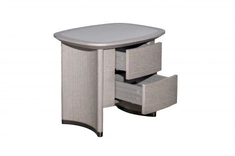 Тумбочка с 2 ящиками столешница отделка ПУ 62*48*52см Garda Decor 77IP-18221