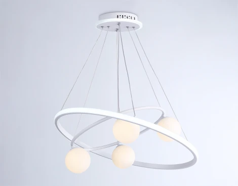 Подвесной светильник Ambrella Comfort FL66321 (регулировка яркости, LED, 220V, пульт управления, на тросе, шарики)