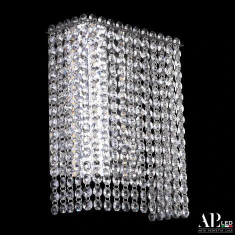 Бра светодиодное APL LED Sicilia SH500.B1.20-27.A.Ni.4000 (220V, хрусталь)