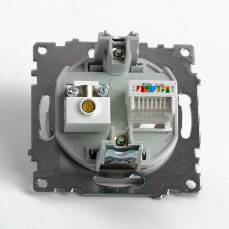 ТВ-розетка (черный) Stekker Катрин 49183