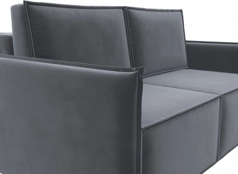 Диван прямой Либерти мини (Серый/Велюр) Лига Диванов арт.121898