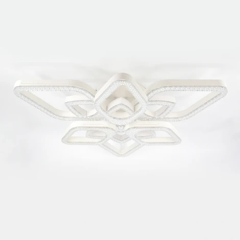 Потолочная люстра светодиодная с таймером Escada Sedna 10280/6LED 113Вт, с ПДУ, металл/акрил, белый (220V)