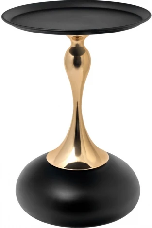 Кофейный столик Angel диам.40см x 55см, чёрный, металл Bradexhome арт.FR 1027