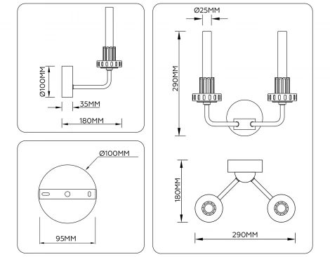 Бра светодиодное Ambrella High Light LH53130