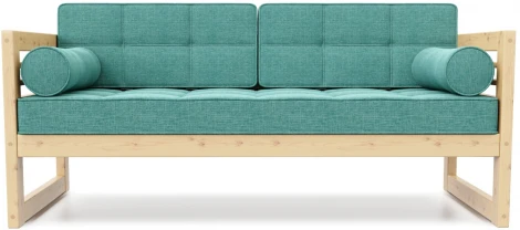 Диван Arsko прямой Сега Б сосна рогожка бирюзовая
