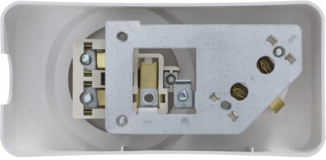 Розетка накладная комбинированная для электроплиты 32А и силовая с заземлением и шторками 16А (белый) Systeme Electric Прима RA32-211R-B