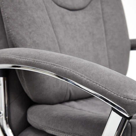 Кресло SOFTY LUX флок , серый, 29 Tetchair 13591