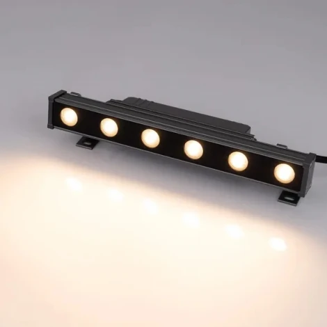 Линейный прожектор LED AR-LINE-300-6W Warm2700 (GR, 30 deg, 230V) (Arlight, IP65 Металл) 051766
