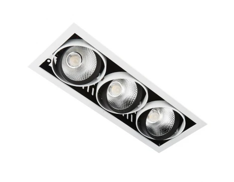 Встраиваемый точечный светильник Ambrella Cardano Led T813 BK/CH 3*12W 4200K (220V)