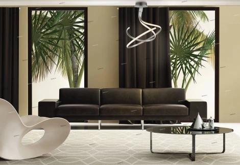 Потолочная светодиодная люстра в виде спирали Mantra Nur 4998 (220V, диммер, спираль)