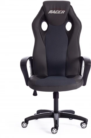 Кресло RACER кож/зам/ткань, металлик/серый, 36/12 Tetchair 13232