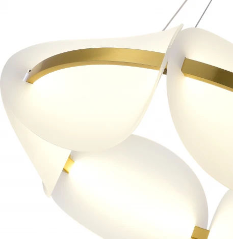 Подвесная люстра ST Luce Etoile SL1304.203.45 Золотистый/Белый LED 1*45W 3000K