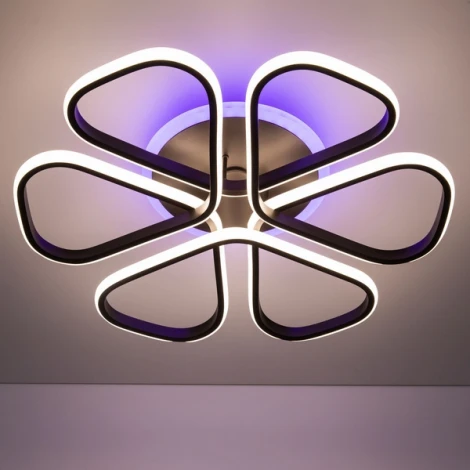 Потолочная люстра RGB Citilux Сезар Смарт CL233A275E (LED, 220V, умный дом - Алиса, Маруся, Сири, цветы)