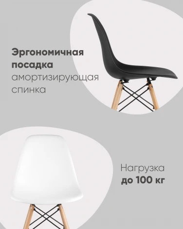 Стул Stool Group Eames Style DSW голубой x4 (разборный каркас) арт.УТ000037603