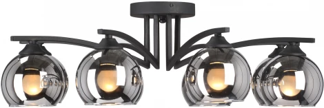 Потолочная люстра на штанге Vitaluce V4285-1/8PL (220V, шарики)