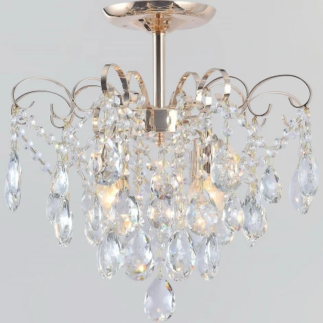 Потолочная люстра на штанге хрустальная Reluce 04051-0.3-04 FGD (220V)