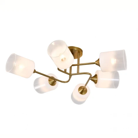 Потолочная люстра на штанге 150006/6R E27*60W Copper Escada Intera ES0000064