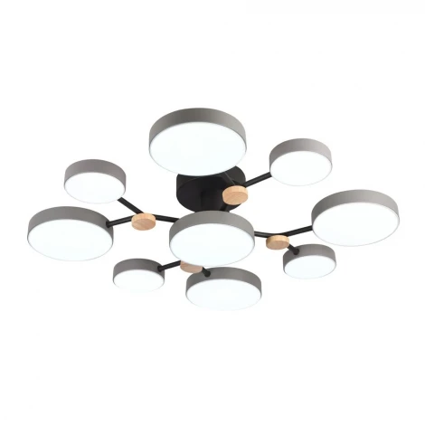 Потолочная люстра светодиодная с пультом с регулировкой цветовой температуры и яркости LED4U LED4U L3201-780 GR