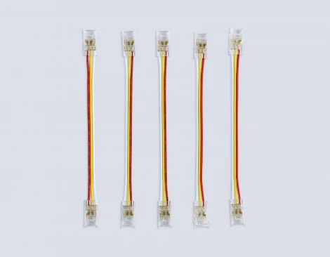 Соединитель гибкий двухсторонний COB CCT 12/24V для лент 8mm (3 конт.) (5шт) Ambrella Illumination GS7911