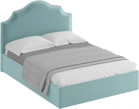 Кровать Queen Victoria Lux ОГОГО (арт.597952), (Ткань/Бирюзовый)