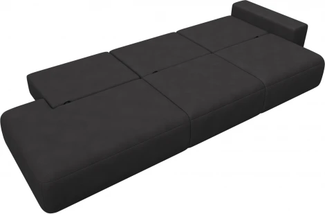 Диван прямой Лига-036 НПБ Модерн Лонг подлокотник справа Лига Диванов (Замша) арт.127700