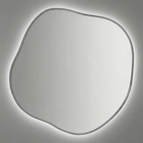 Organic L LED Silver Зеркало в раме с подсветкой Art-Zerkalo SM128LSL 13947
