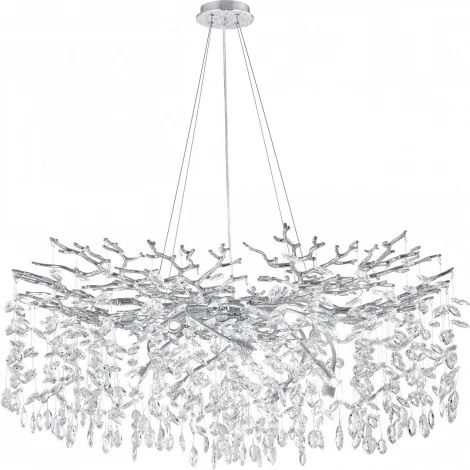 Подвесная люстра хрустальная Arte Milano Milano-1 23110.1000.14.G9.B CR (220V, на тросе)