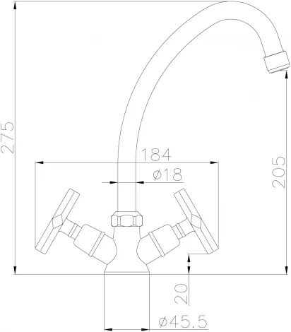 Смеситель Lemark Promotion LM6050C для кухонной мойки