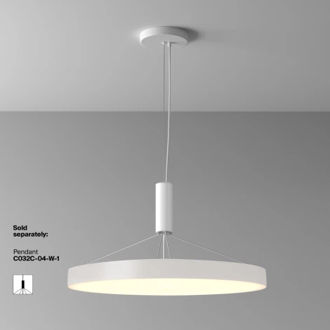 Потолочный светильник круглый Maytoni Zon C032CL-90W3K-RD-W (LED, 220V, круглые)