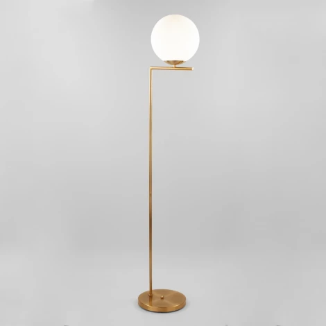 Торшер Eurosvet Frost 01083/1 латунь (220V, выключатель, шар)