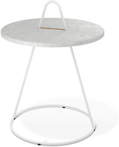 Столик журнальный Sheffilton SHT-CT36 морская галька/белый муар от фабрики Sheffilton